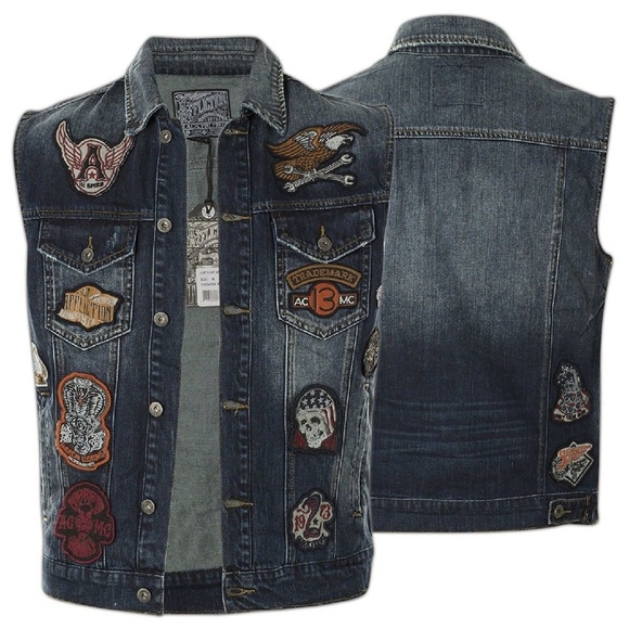 Affliction Other - Affliction Denim Patchwork Limited Edition Vest